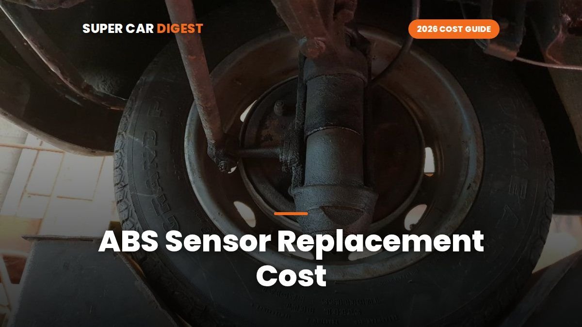 ABS Sensor Replacement Cost in 2026: Wheel Speed Sensors