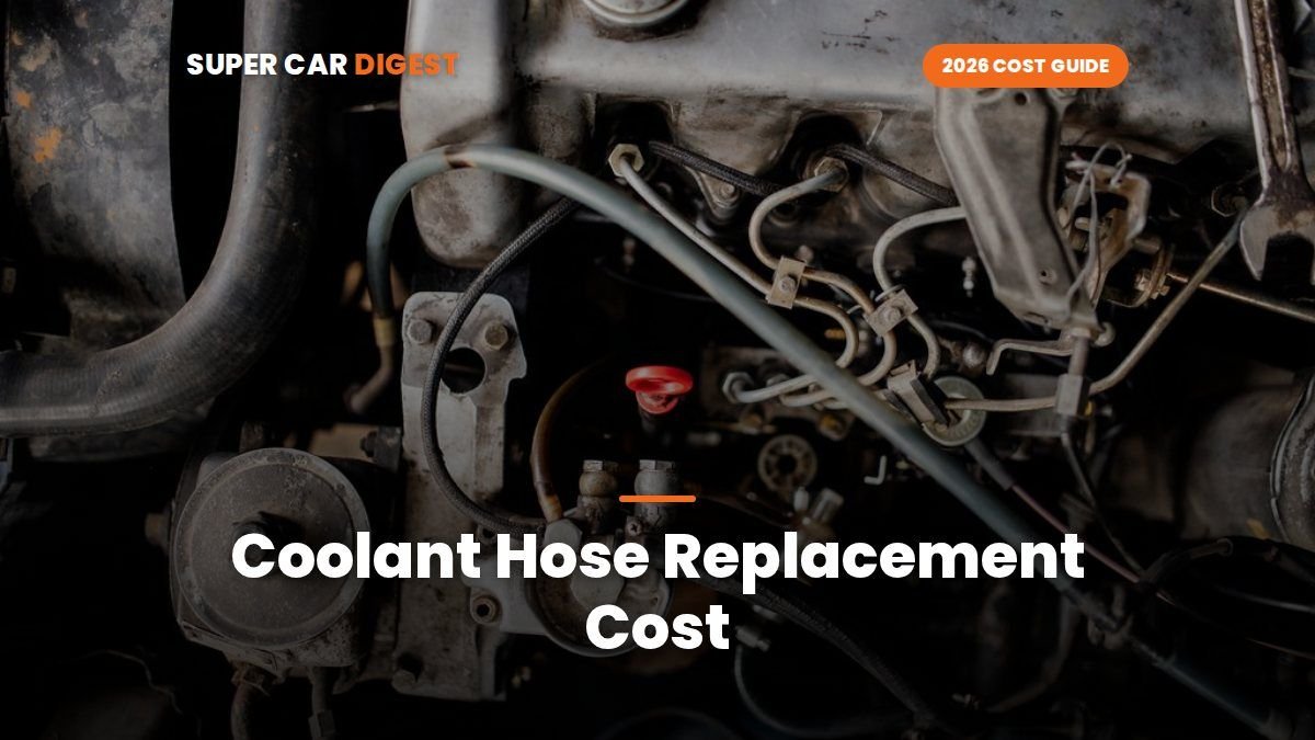 Coolant Hose Replacement Cost in 2026: Radiator & Heater