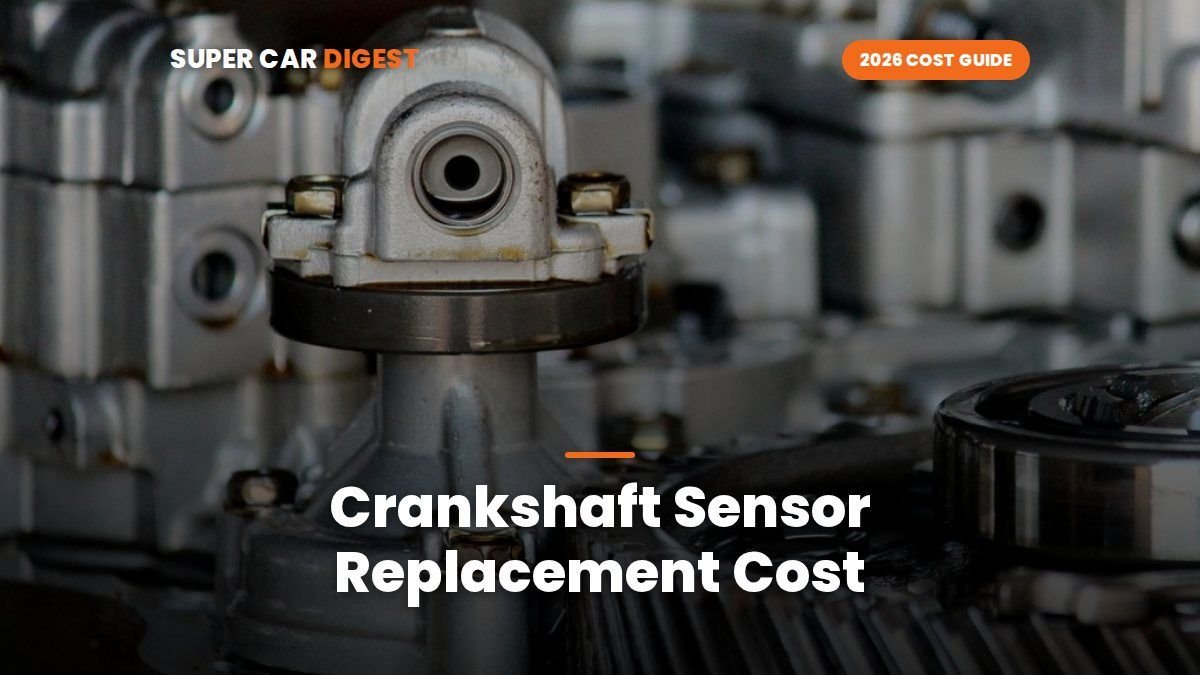 Crankshaft Sensor Replacement Cost in 2026, Plus Cam Sensor