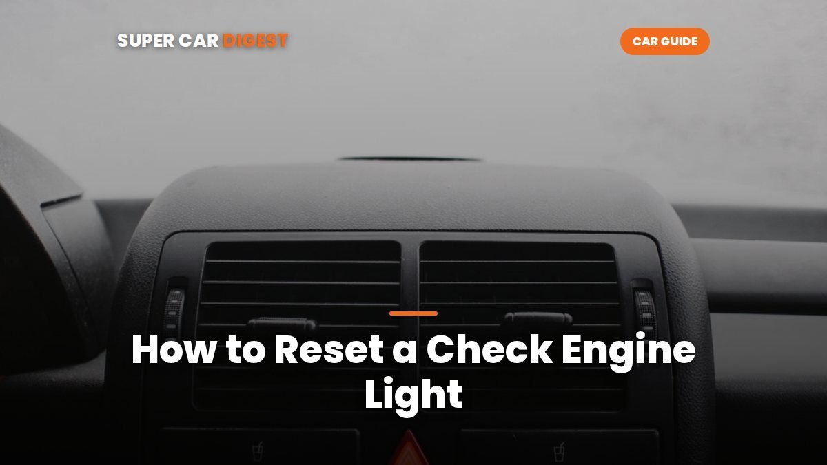 How to Reset a Check Engine Light (and When Not To)