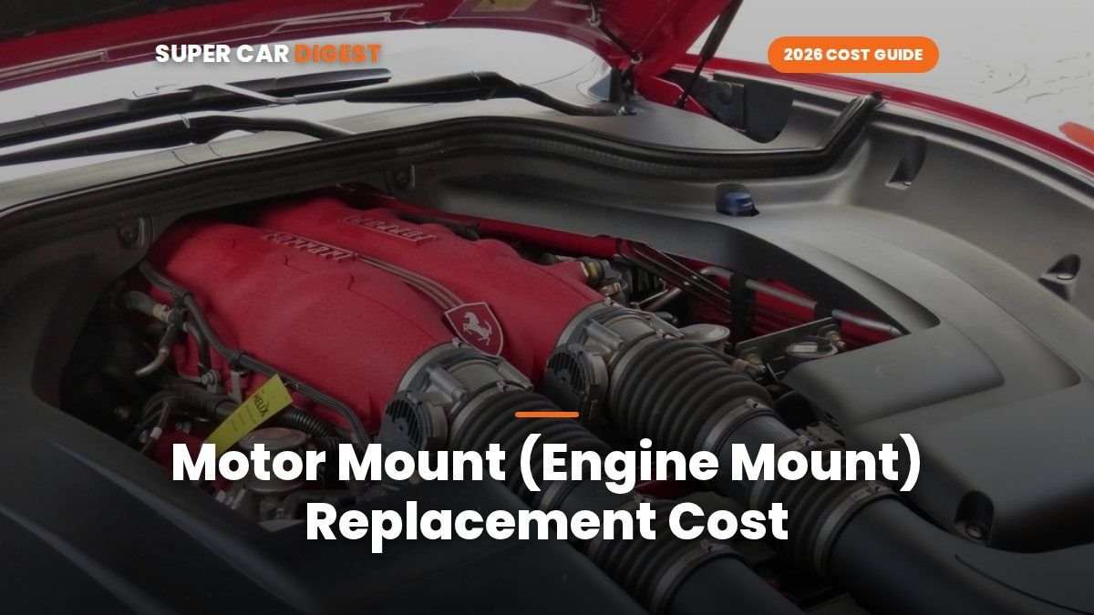 Motor Mount (Engine Mount) Replacement Cost in 2026