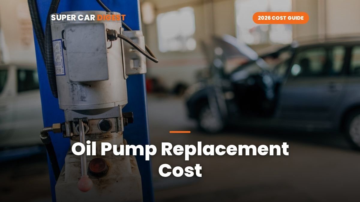 Oil Pump Replacement Cost in 2026: Parts and Labor