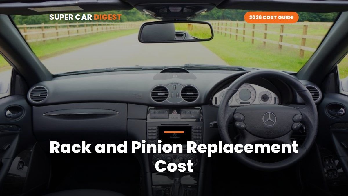 Rack and Pinion Replacement Cost in 2026: Hydraulic vs EPS