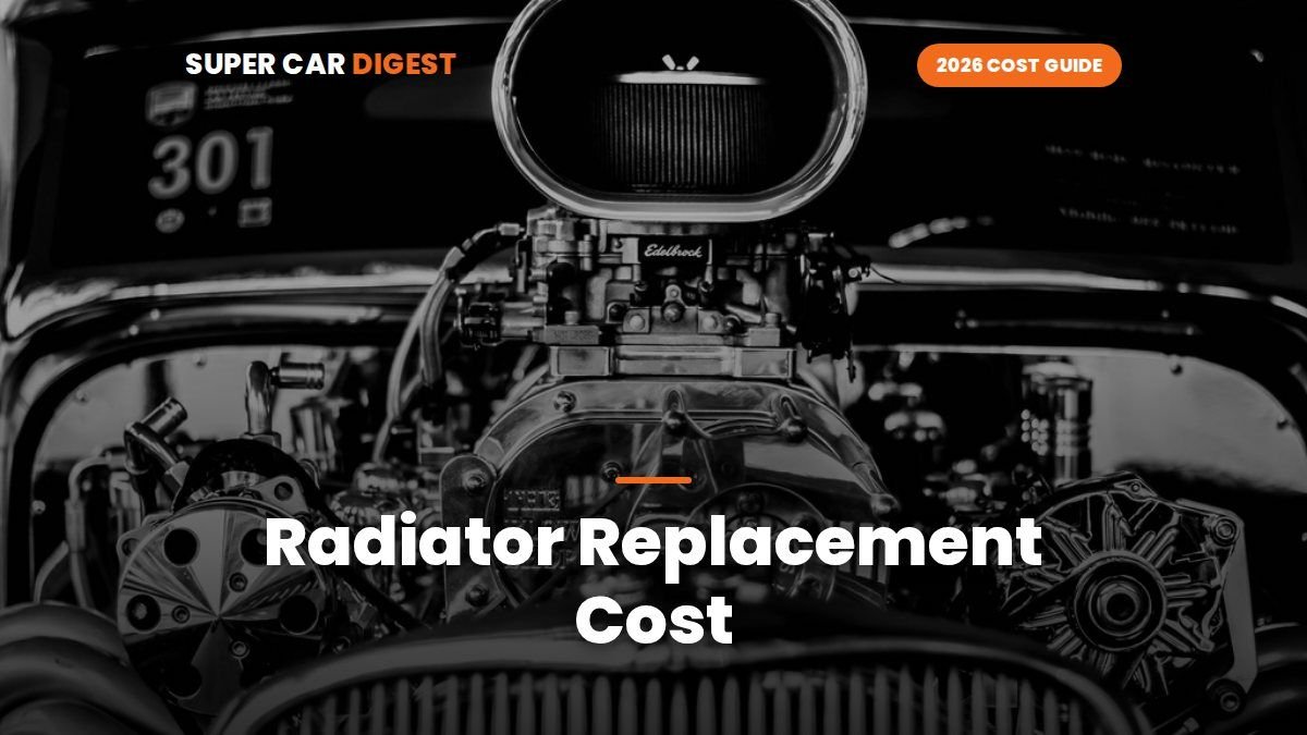 Radiator Replacement Cost in 2026: Parts, Labor, Add-Ons