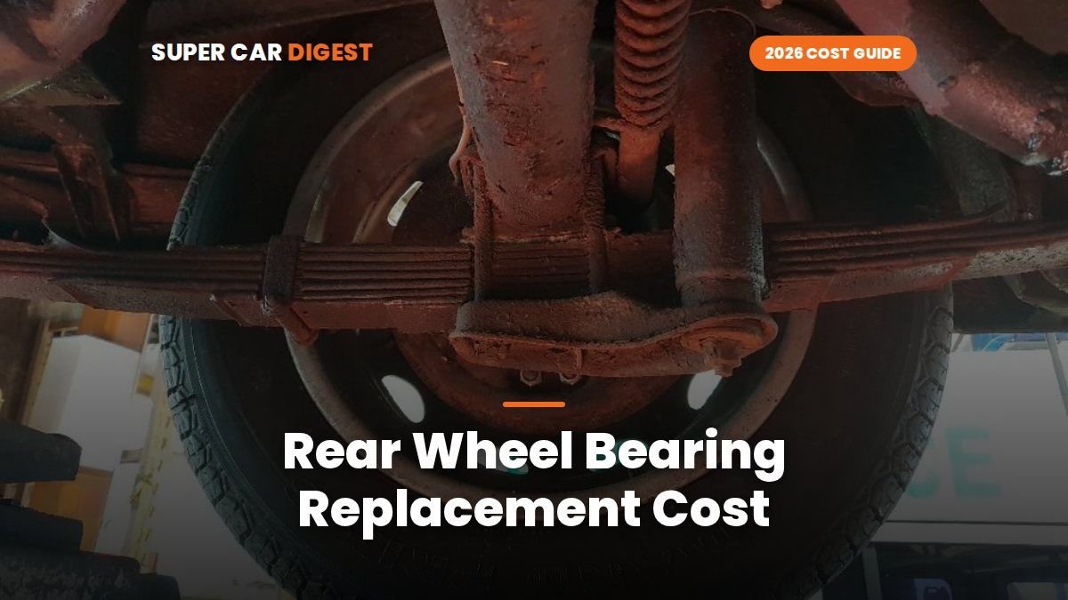 Rear Wheel Bearing Replacement Cost in 2026