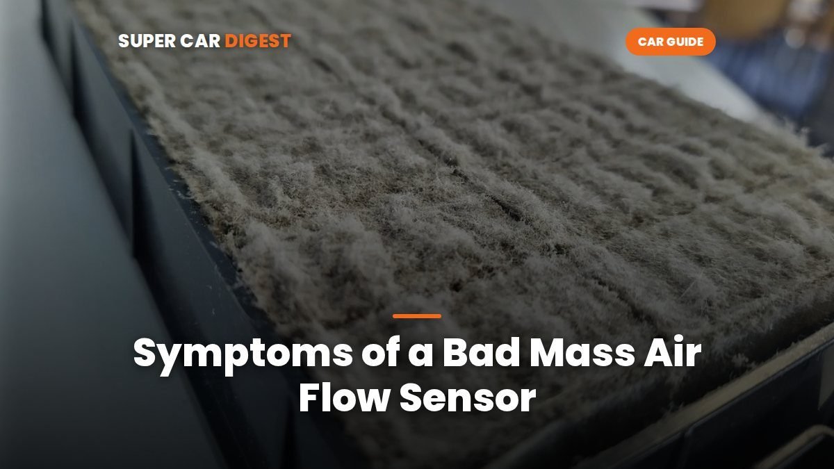 Symptoms of a Bad Mass Air Flow Sensor and Fix Costs