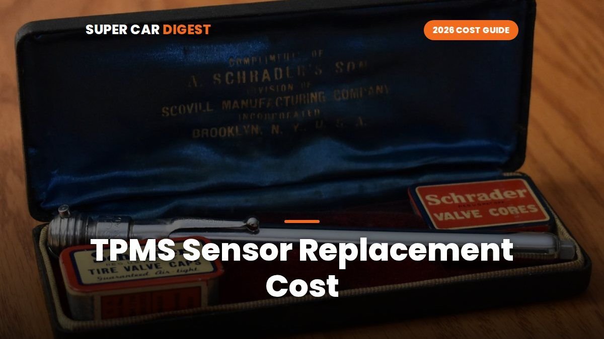 TPMS Sensor Replacement Cost in 2026: Per Sensor, Shop vs Dealer