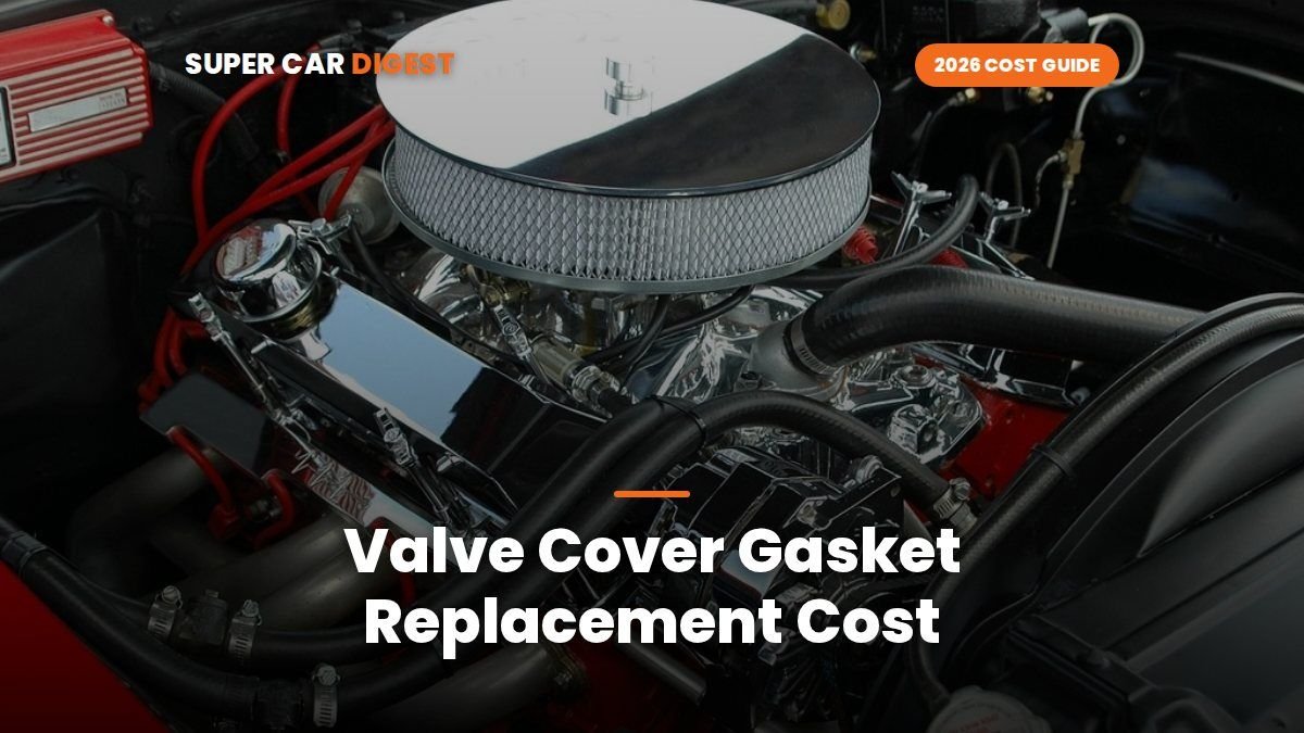 Valve Cover Gasket Replacement Cost in 2026: 4-Cyl vs V6 and V8